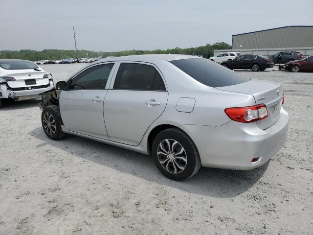 5YFBU4EE2DP136926 - 2013 TOYOTA COROLLA LE BASE SILVER photo 2