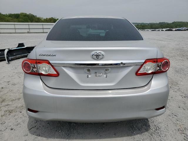 5YFBU4EE2DP136926 - 2013 TOYOTA COROLLA LE BASE SILVER photo 6