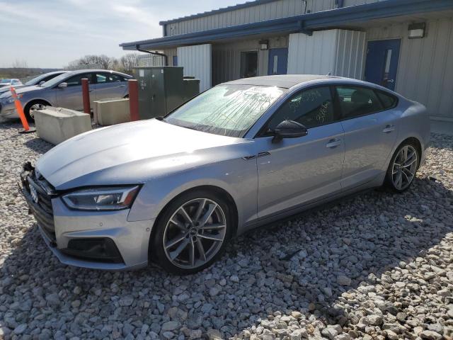 WAUFNCF52KA018980 - 2019 AUDI A5 PRESTIGE S-LINE SILVER photo 1