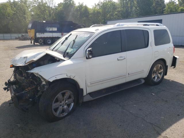 5N1BA0ND3AN613036 - 2010 NISSAN ARMADA SE WHITE photo 1