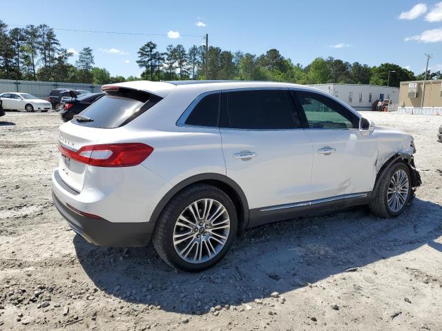 2LMPJ6LR2JBL42882 - 2018 LINCOLN MKX RESERVE WHITE photo 3