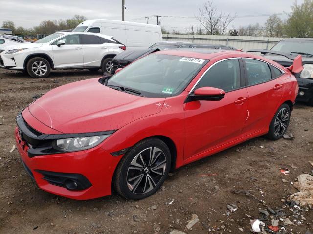 2HGFC1F38HH653502 - 2017 HONDA CIVIC EX RED photo 1