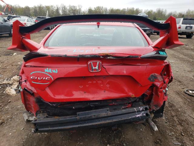 2HGFC1F38HH653502 - 2017 HONDA CIVIC EX RED photo 6