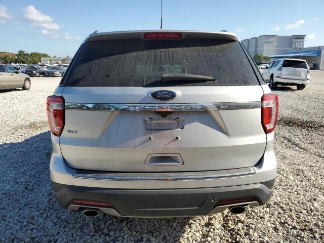 1FM5K7D88JGB63198 - 2018 FORD EXPLORER XLT SILVER photo 6