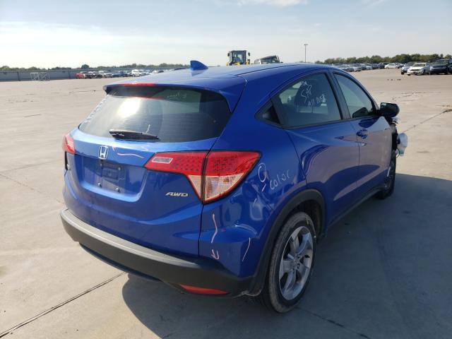 3CZRU6H32JG711865 - 2018 HONDA HR-V LX BLUE photo 4