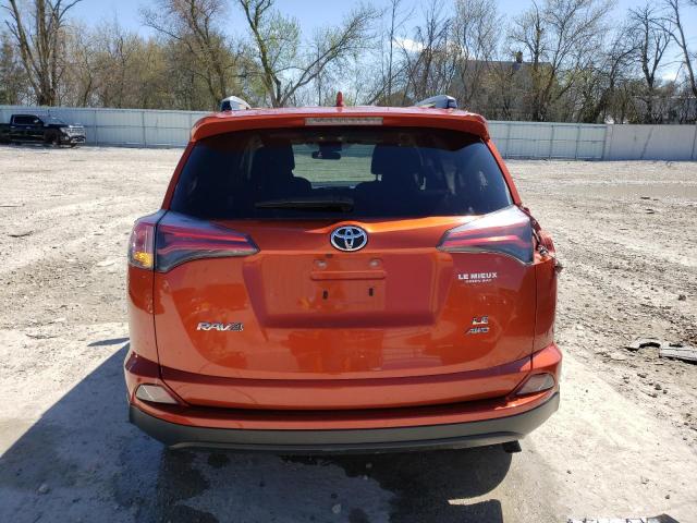 JTMBFREVXGJ095042 - 2016 TOYOTA RAV4 LE ORANGE photo 6