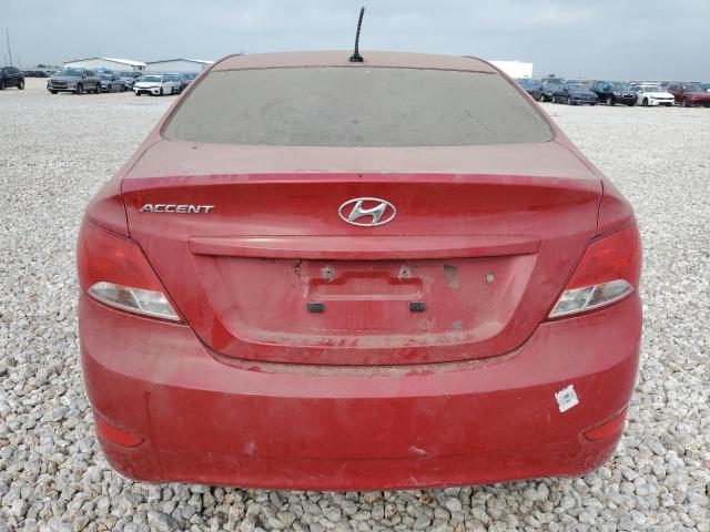 KMHCT4AE7FU903040 - 2015 HYUNDAI ACCENT GLS RED photo 6