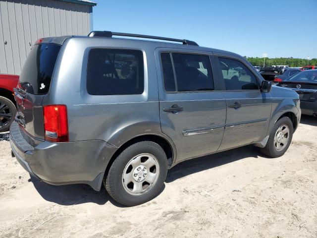 5FNYF38229B011119 - 2009 HONDA PILOT LX GRAY photo 3