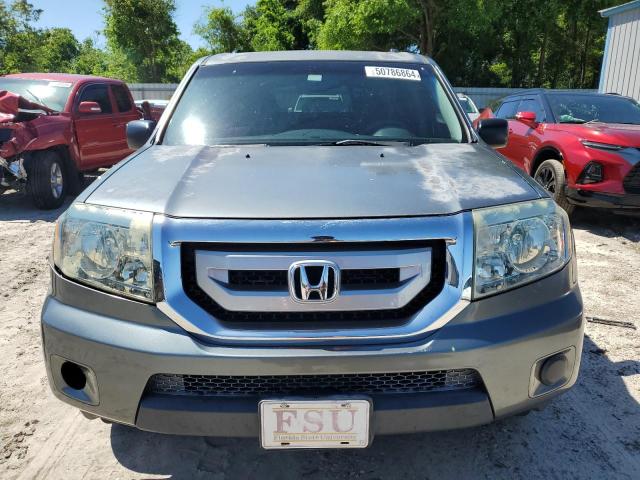 5FNYF38229B011119 - 2009 HONDA PILOT LX GRAY photo 5