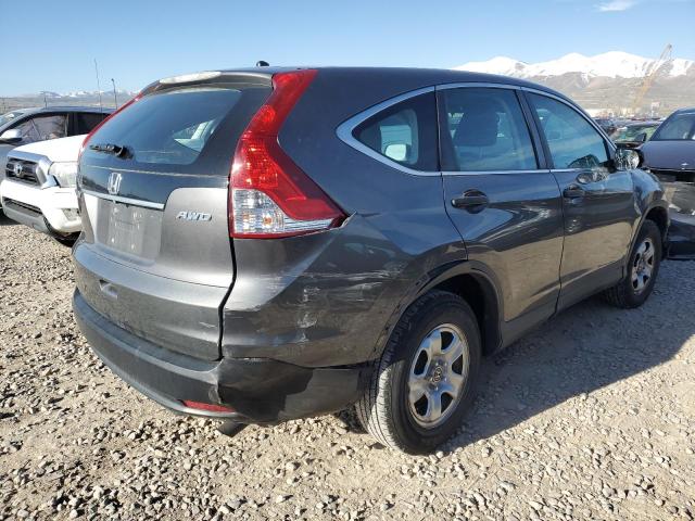 2HKRM4H37DH676407 - 2013 HONDA CR-V LX GRAY photo 3