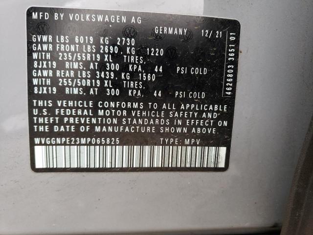 WVGGNPE23MP065825 - 2021 VOLKSWAGEN ID.4 PRO S ტალღისფერი ფოტო 13