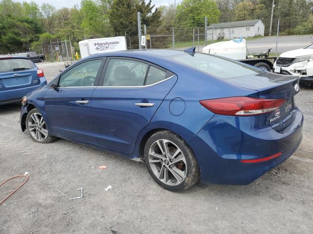 5NPD84LF0HH051823 - 2017 HYUNDAI ELANTRA SE BLUE photo 2