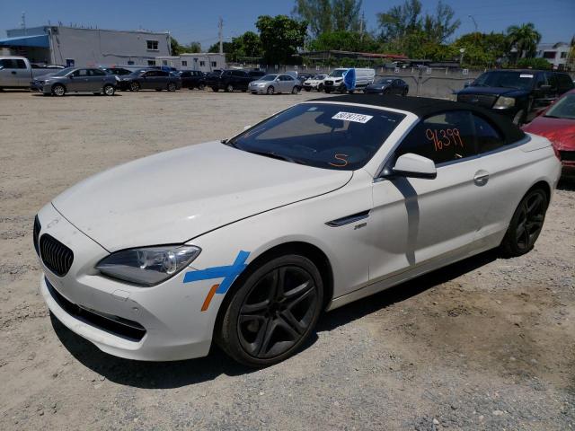 WBALZ5C57CC619749 - 2012 BMW 650 XI WHITE photo 1