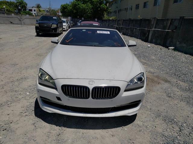 WBALZ5C57CC619749 - 2012 BMW 650 XI WHITE photo 5
