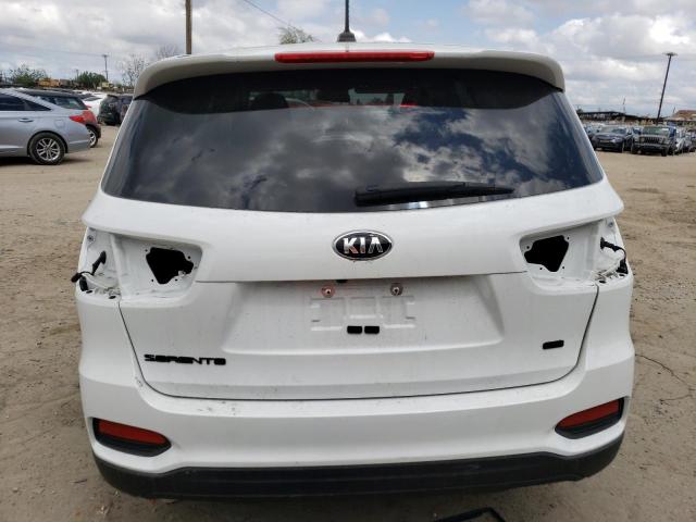 5XYPG4A37KG611361 - 2019 KIA SORENTO L WHITE photo 6