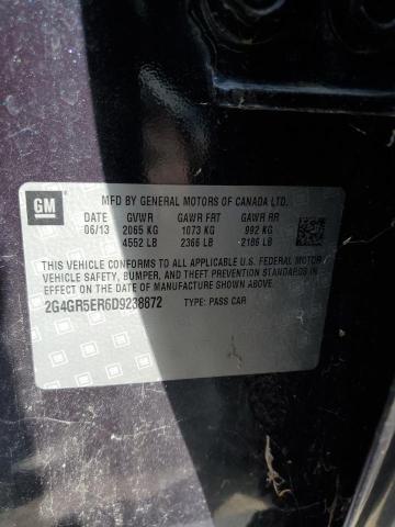 2G4GR5ER6D9238872 - 2013 BUICK REGAL 蓝色 照片 12