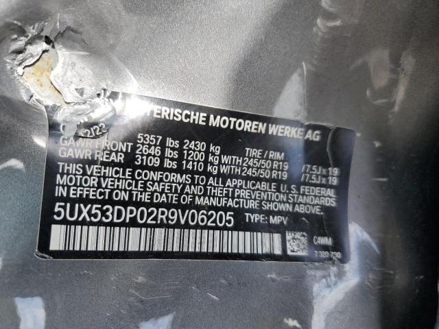 5UX53DP02R9V06205 - 2024 BMW X3 XDRIVE30I SILVER photo 12