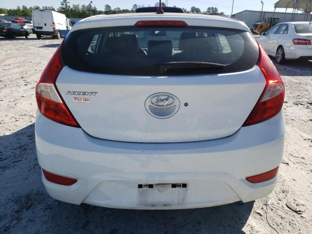 KMHCT5AE0FU216844 - 2015 HYUNDAI ACCENT GS WHITE photo 6