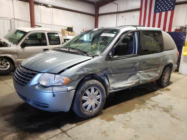 2A8GP54L96R719637 - 2006 CHRYSLER TOWN & COU TOURING ლურჯი ფოტო 2