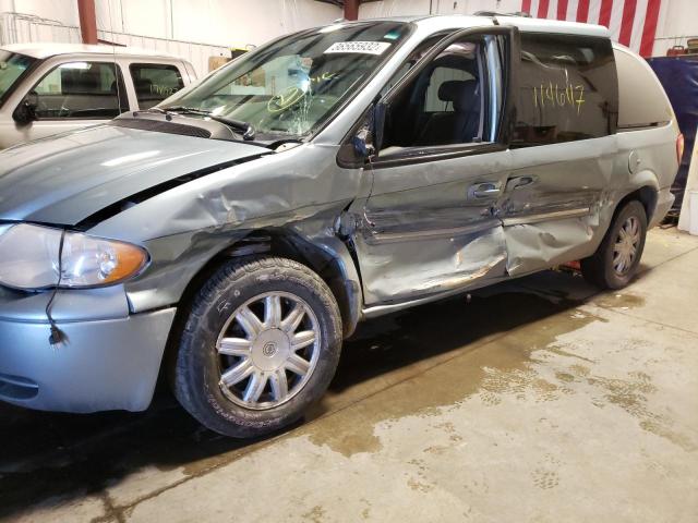 2A8GP54L96R719637 - 2006 CHRYSLER TOWN & COU TOURING ლურჯი ფოტო 9