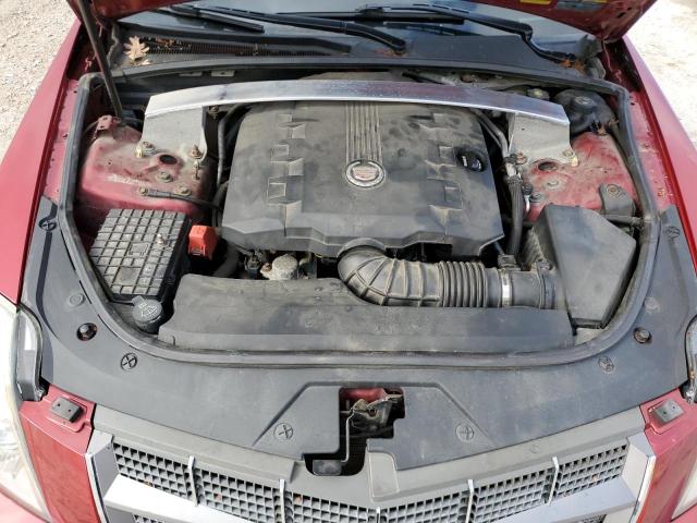 1G6DM8EV4A0118047 - 2010 CADILLAC CTS PERFORMANCE COLLECTION Қызыл фото 11