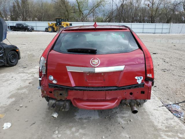 1G6DM8EV4A0118047 - 2010 CADILLAC CTS PERFORMANCE COLLECTION Қызыл фото 6