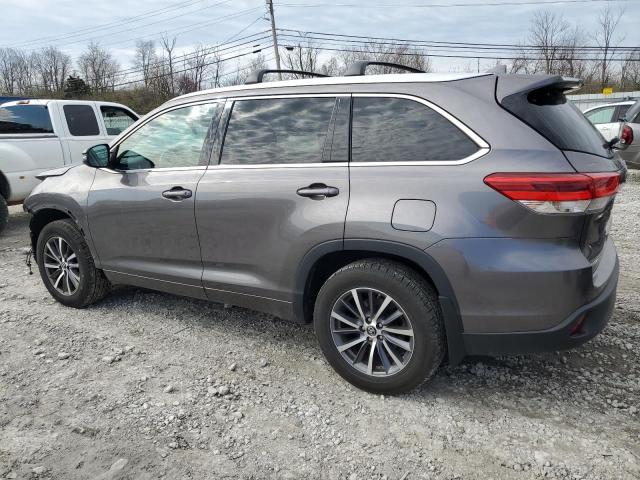 5TDJZRFH2JS531792 - 2018 TOYOTA HIGHLANDER SE ნაცრისფერი ფოტო 2