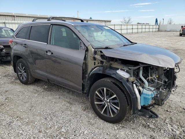 5TDJZRFH2JS531792 - 2018 TOYOTA HIGHLANDER SE ნაცრისფერი ფოტო 4