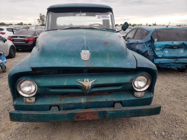 F10V6R13249 - 1956 FORD F 100 TEAL photo 5