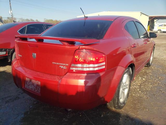 1B3CC5FB6AN231310 - 2010 DODGE AVENGER R/T RED photo 4