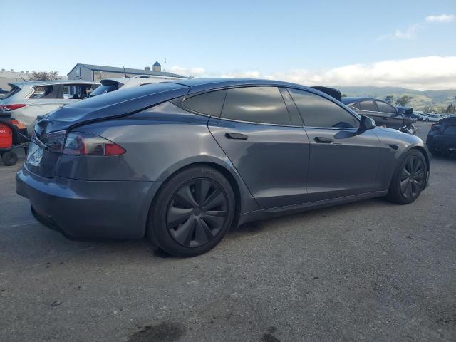 5YJSA1E52NF464464 - 2022 TESLA MODEL S GRAY photo 3