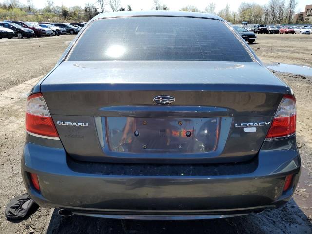 4S3BL616097235251 - 2009 SUBARU LEGACY 2.5I GRAY photo 6