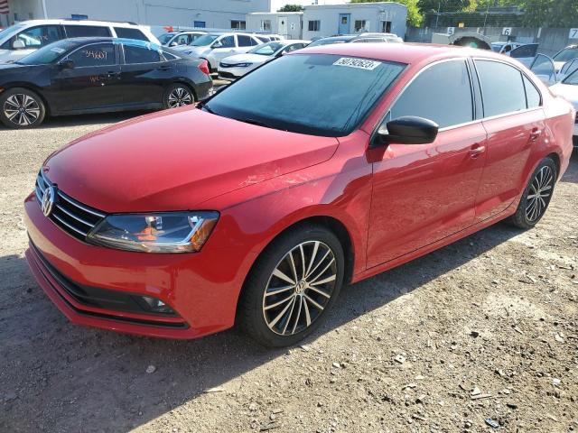 3VWD17AJ0HM303574 - 2017 VOLKSWAGEN JETTA SPORT RED photo 1