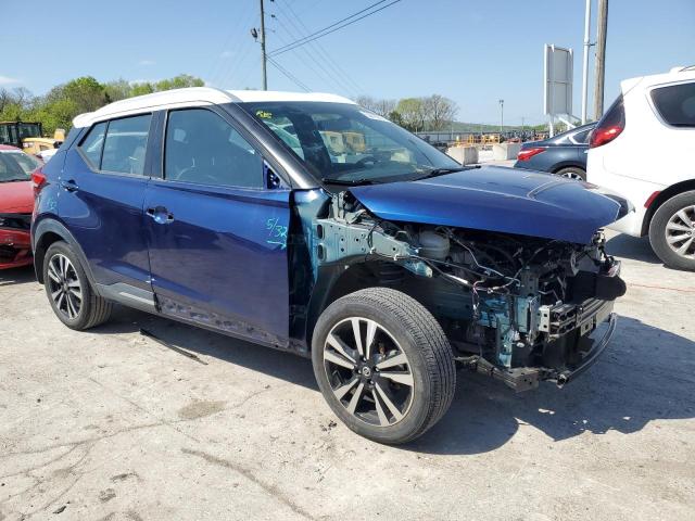 3N1CP5CU2KL556064 - 2019 NISSAN KICKS S BLUE photo 4