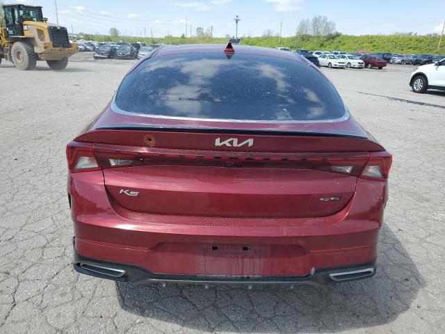 5XXG64J24NG095818 - 2022 KIA K5 GT LINE MAROON photo 6