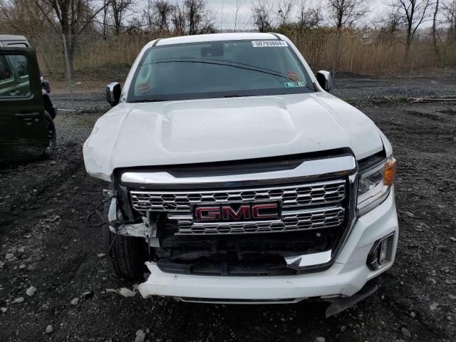 1GTG6EEN4M1147792 - 2021 GMC CANYON DENALI WHITE photo 5