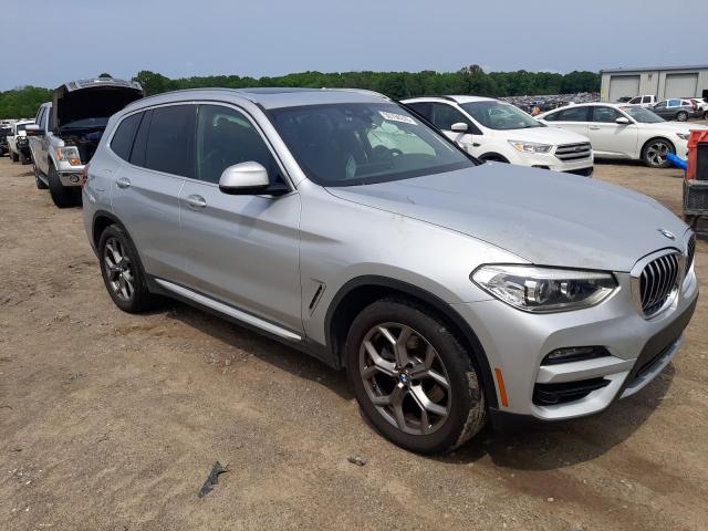 5UXTY5C08M9E87451 - 2021 BMW X3 XDRIVE30I SILVER photo 4