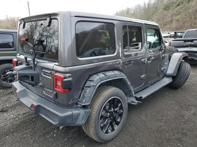 1C4JJXP64MW760147 - 2021 JEEP WRANGLER U SAHARA 4XE GRAY photo 3
