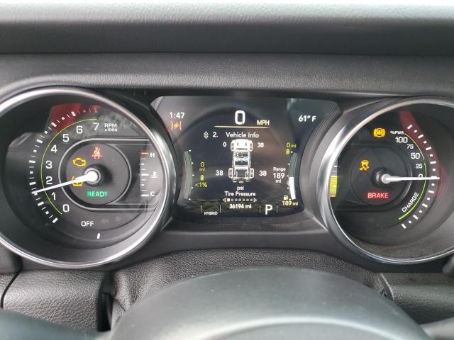 1C4JJXP64MW760147 - 2021 JEEP WRANGLER U SAHARA 4XE GRAY photo 9