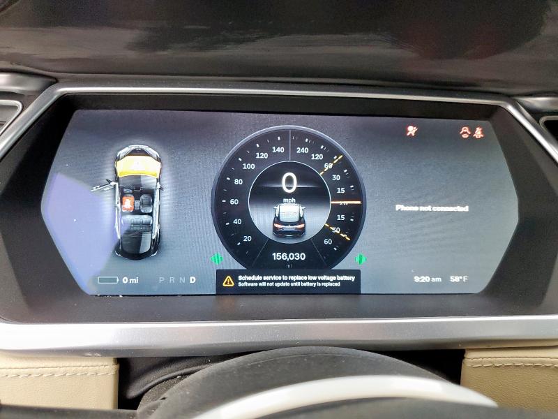 5YJSA1CG0DFP15615 - 2013 TESLA MODEL S BLACK photo 9