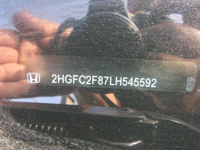 2HGFC2F87LH545592 - 2020 HONDA CIVIC SPORT 黑色 照片 10