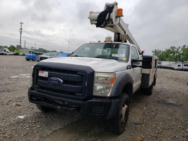 1FDUF4HT4BEA37303 - 2011 FORD F450 SUPER DUTY WHITE photo 1