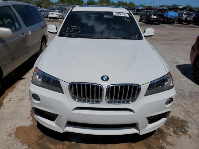 5UXWX7C53E0E80257 - 2014 BMW X3 XDRIVE35I WHITE photo 5