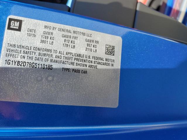 1G1YB2D78G5110185 - 2016 CHEVROLET CORVETTE STINGRAY 1LT BLUE photo 12