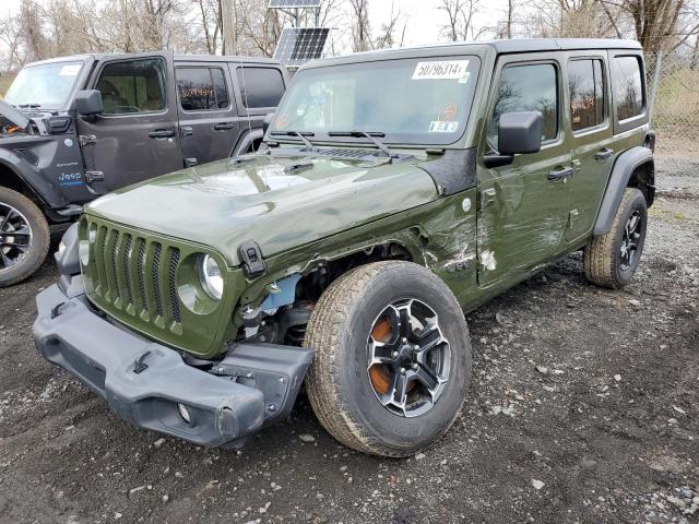 1C4HJXDG3MW508787 - 2021 JEEP WRANGLER U SPORT GREEN photo 1