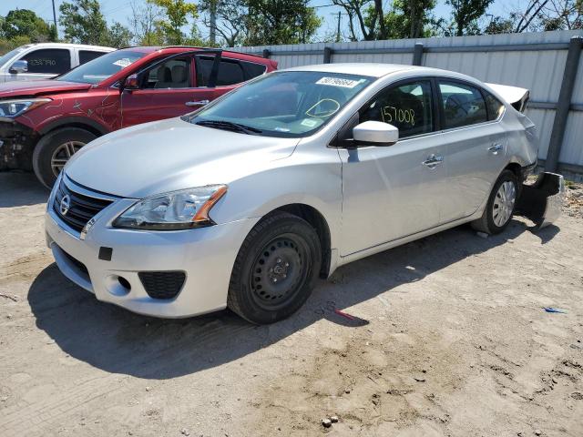 3N1AB7AP6FL672291 - 2015 NISSAN SENTRA S SILVER photo 1