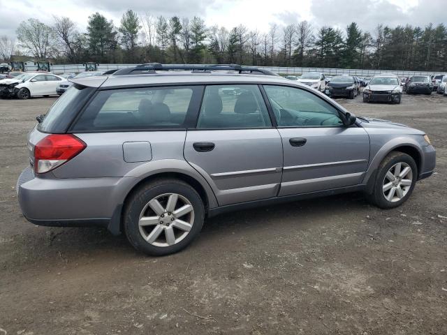 4S4BP61C687336802 - 2008 SUBARU OUTBACK 2.5I SILVER photo 3