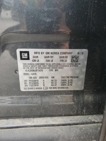 KL4CJASB6JB714276 - 2018 BUICK ENCORE PREFERRED GRAY photo 13