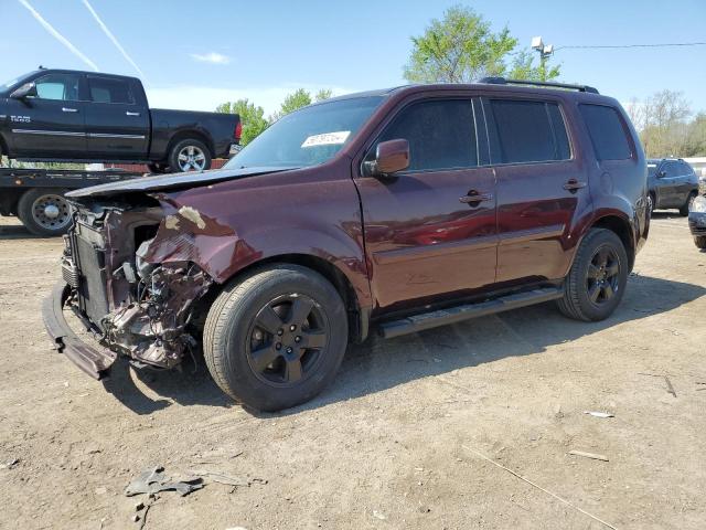 5FNYF4H61BB008890 - 2011 HONDA PILOT EXL BURGUNDY photo 1