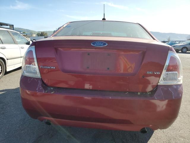 3FAHP07148R118213 - 2008 FORD FUSION SE RED photo 6